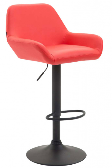 Barová židle Braga syntetická kůže, červená