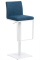 Barová židle Winnie, látkový potah, modrá