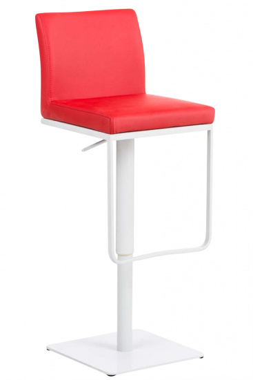 Barová židle Winnie, syntetická kůže, červená