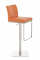 Barová židle Winnie syntetická kůže, oranžová