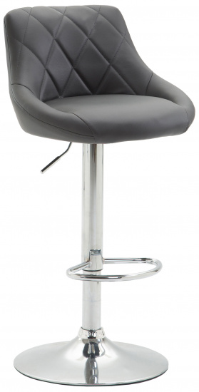 Barová židle Lazio syntetická kůže, šedá
