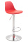 Barová židle Kiel syntetická kůže, červená