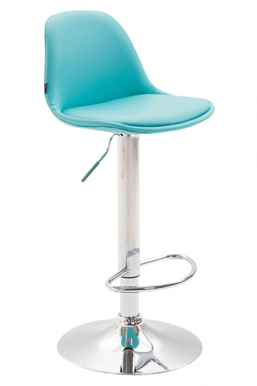Barová židle Kiel čalounění syntetická kůže, modrá