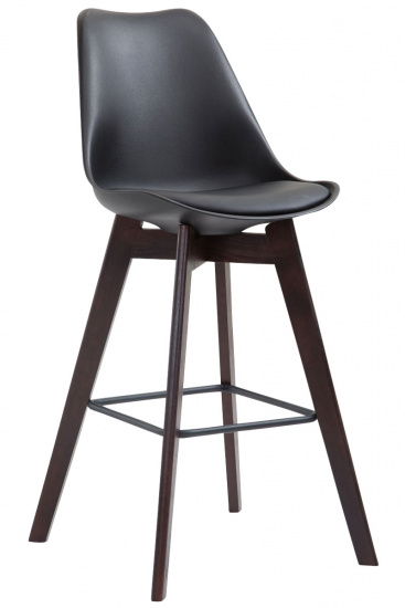 Barová židle Metz plast Cappuccino, černá