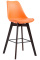Barová židle Metz plast Cappuccino, oranžová