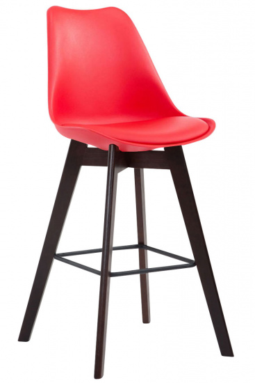 Barová židle Metz plast Cappuccino, červená