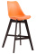 Barová židle Cannes plast Cappuccino, oranžová