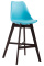 Barová židle Cannes plast Cappuccino, modrá