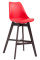 Barová židle Cannes plast Cappuccino, červená