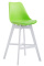 Barová židle Cannes plast bílá, zelená