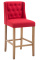 Barová židle Cassandra látkový potah, Antik-světlá, červená