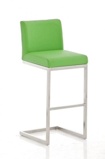 Nerezová barová židle Taje, zelená