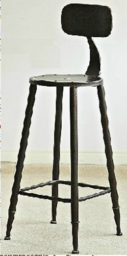 Barová židle Soho, bronzová