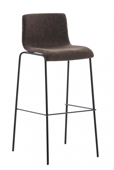 Barová židle Hoover látkový potah, černá, hnědá