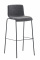 Barová židle Hoover látkový potah, černá, světle šedá