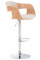 Barová židle Kingston látkový potah, přírodní/krémová