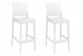 2 ks / set barová židle Maya, bílá