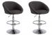 2 ks / set barová židle Miami V2 látkový potah, chrom, tmavě šedá
