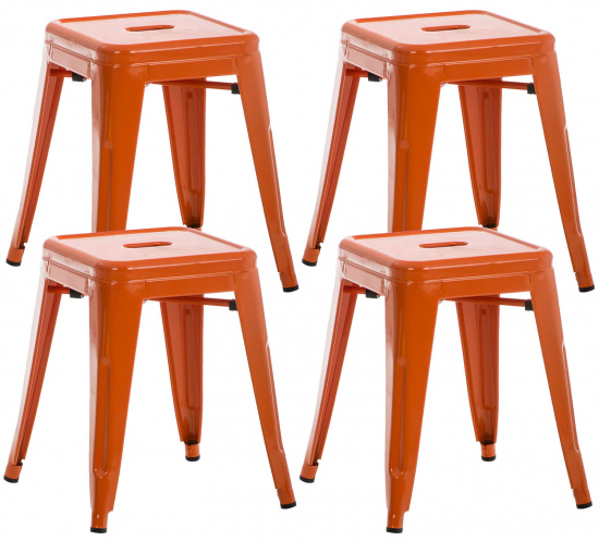 4 ks / set Stolička Armin, oranžová