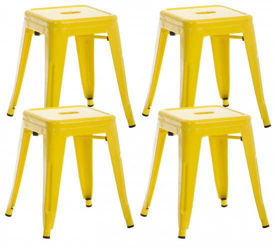 4 ks / set Stolička Armin, žlutá