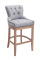 Barová židle Lakewood látkový potah, Antik-světlá, světle šedá