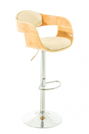 Barová židle Kingston, přírodní/krémová