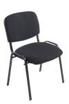 Jídelní / konferenční židle Kenna XL látkový potah, černá