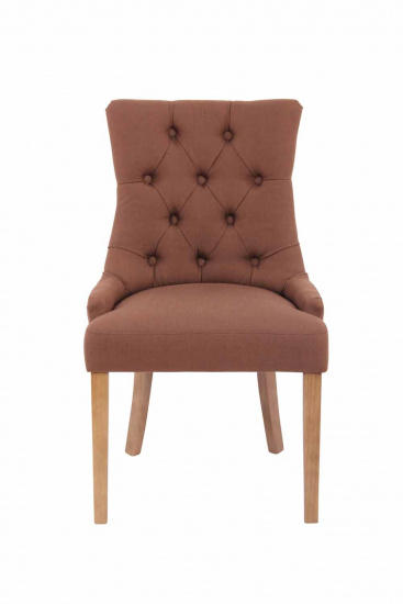 Jídelní židle Aberdeen látkový potah, antik-světlá, hnědá