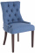 Jídelní židle Aberdeen látkový potah, antik, modrá
