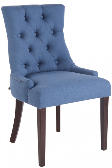Jídelní židle Aberdeen látkový potah, antik, modrá