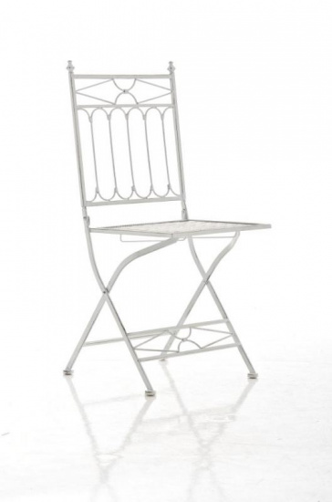Skládací jídelní / konferenční židle, Asina, antik bílá