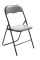 Skládací jídelní / konferenční židle, Emonio, šedá / černá