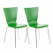 2 ks / set jídelní / konferenční židle Anaron, zelená