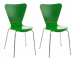 2 ks / set jídelní / konferenční židle Mendy, zelená