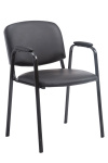 Jídelní / konferenční židle Kenna PRO syntetická kůže, černá