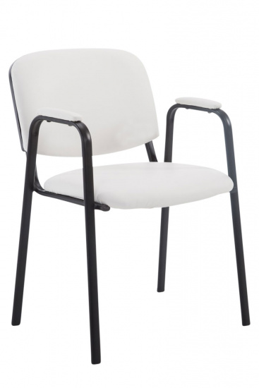 Jídelní / konferenční židle Kenna PRO syntetická kůže, bílá
