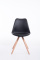 Jídelní / konferenční židle Tomse přírodní podnož kulatá, černá