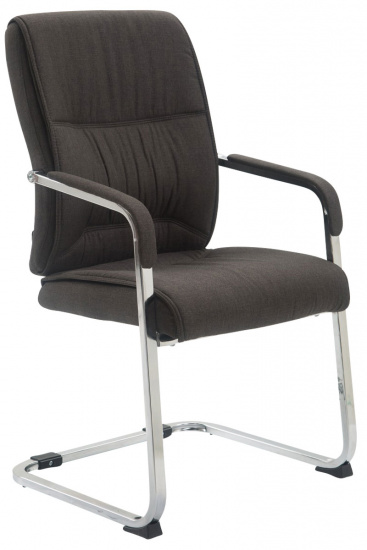 XL Jídelní / konferenční židle Diego látkový potah, tmavě šedá
