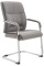 XL Jídelní / konferenční židle Diego látkový potah, šedá