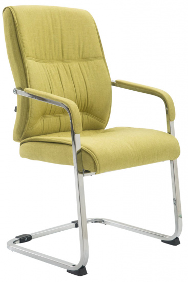 XL Jídelní / konferenční židle Diego látkový potah, zelená