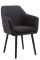 Jídelní / konferenční židle Samson látkový potah, podnož černá (dub), černá