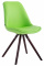 Jídelní / konferenční židle Laura kapučíno podnož kulatá, zelená