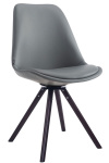 Jídelní / konferenční židle Kailas otočná, ořech podnož kulatá, šedá