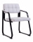 Jídelní / konferenční židle Kalibra podnož černá / syntetická kůže, bílá