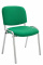 Jídelní / konferenční židle Kenna podnož chrom / látkový potah, zelená