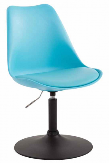 Jídelní / konferenční židle Lona otočná podnož černá / plast, modrá