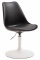 Jídelní / konferenční židle Lona otočná podnož bílá / plast, černá