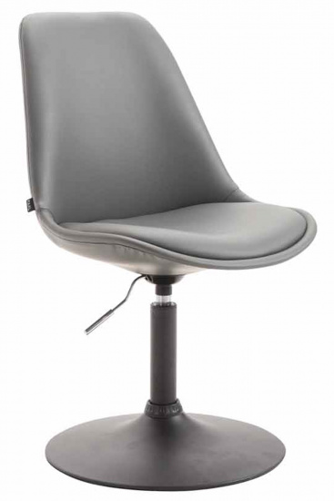 Jídelní / konferenční židle Lona otočná podnož černá / syntetická kůže, šedá