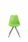 Jídelní / konferenční židle Tomse syntetická kůže, podnož kulatá šedá, zelená