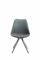Jídelní / konferenční židle Tomse syntetická kůže, podnož kulatá šedá, šedá